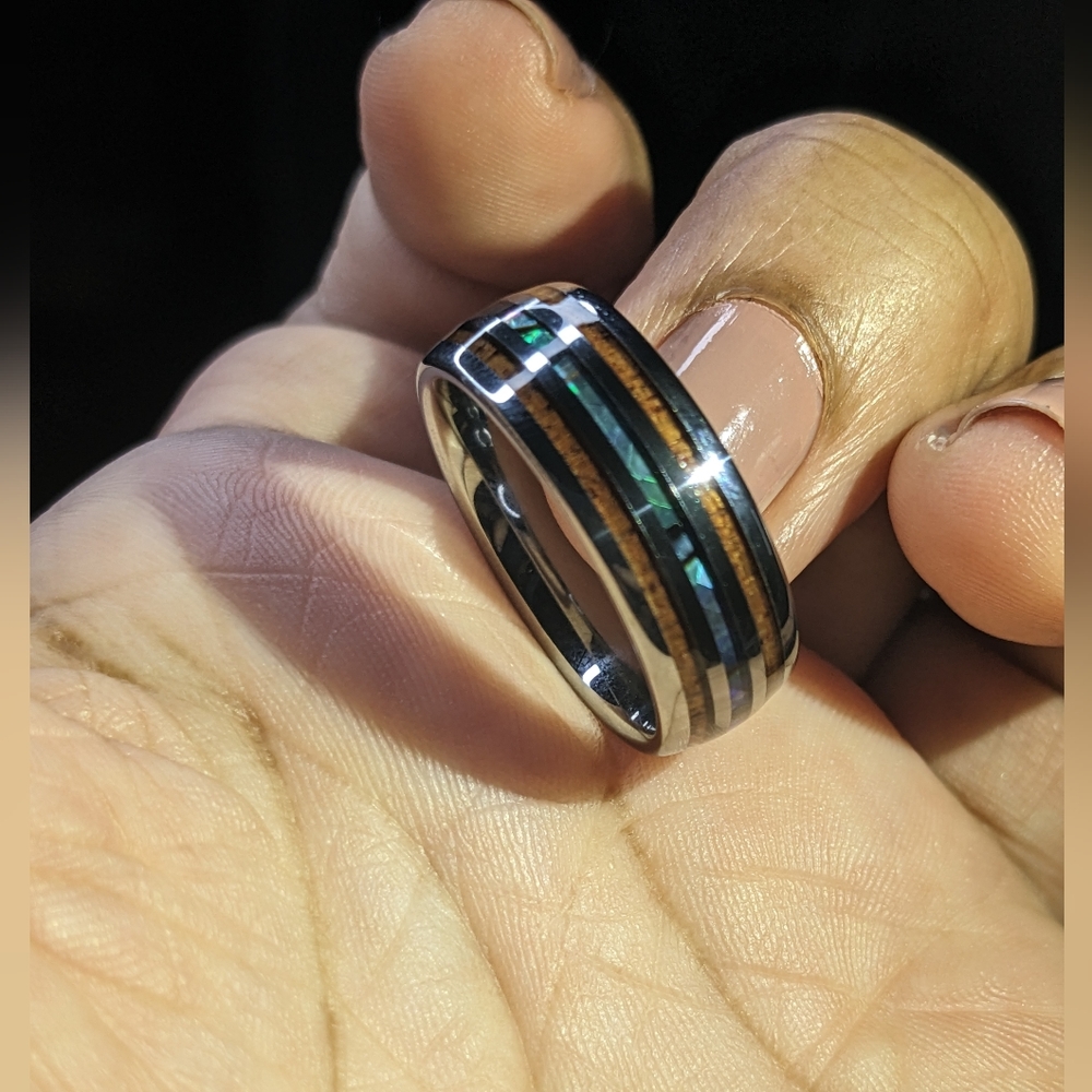 Men's Ring/ Size 9/ Hawaiian koa wood - Picture 7 of 7